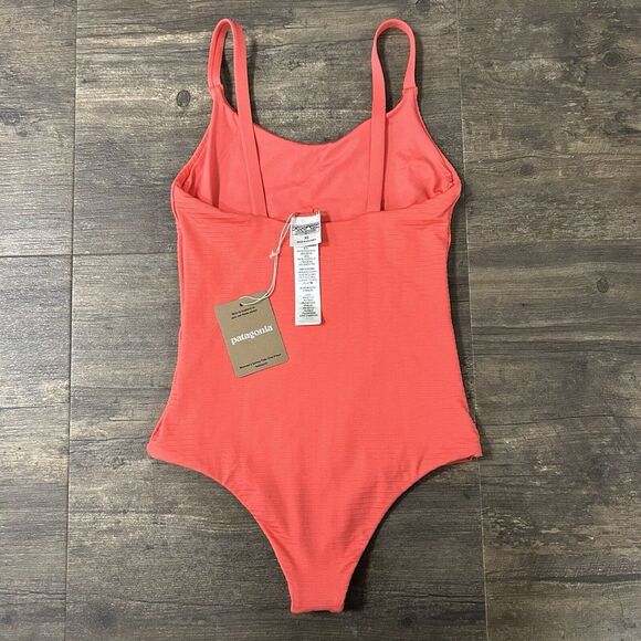 NWT Patagonia Women Sunny Tide 1pc Swimsuit Size XS Ripple:Coral $139 (374) - Picture 4 of 11